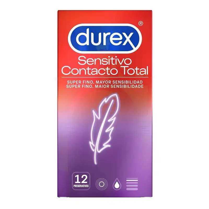 Durex Sensitvo Contacto Total 12 unidades