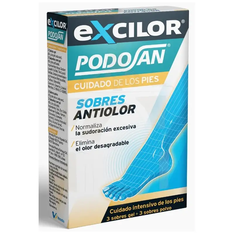 Excilor podosan sobres gel 3 uds