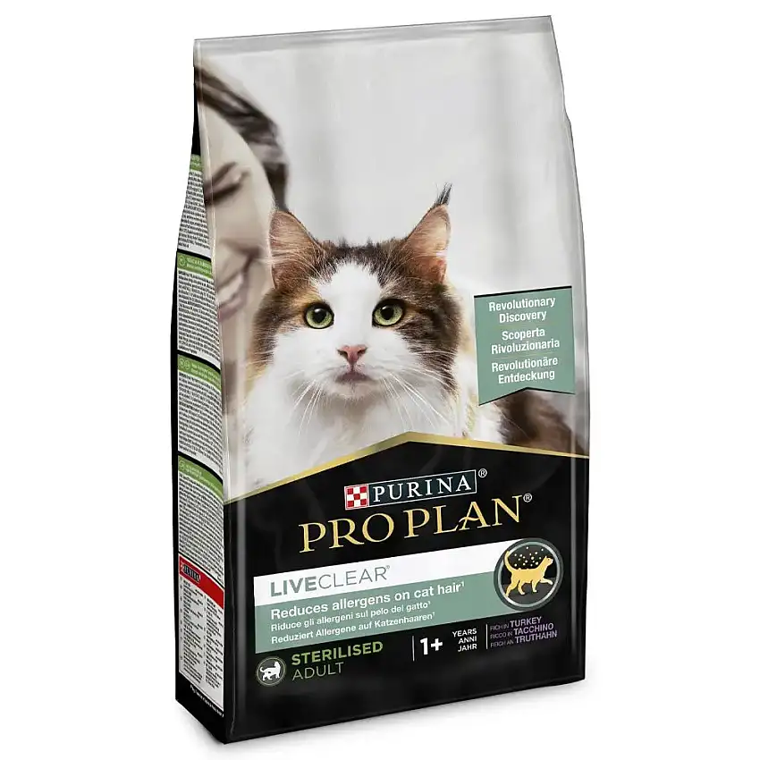 Purina Pro Plan LiveClear Alimento Seco Gato Esterilizado Pavo 7Kg
