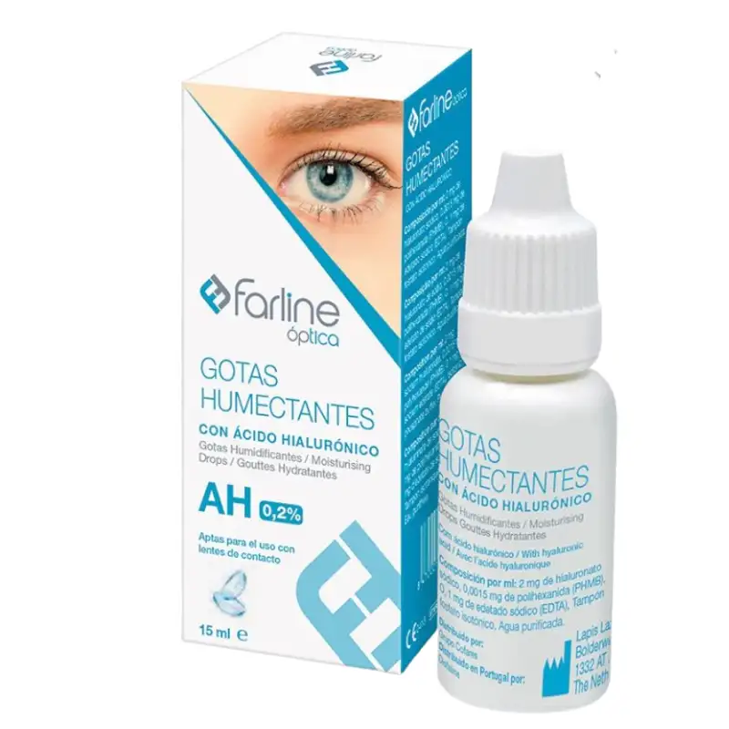 Farline optica gotas humectantes 0.2% ah