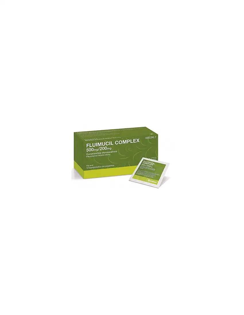 Fluimucil Complex 500/200 Mg 12 Comprimidos Efervescentes