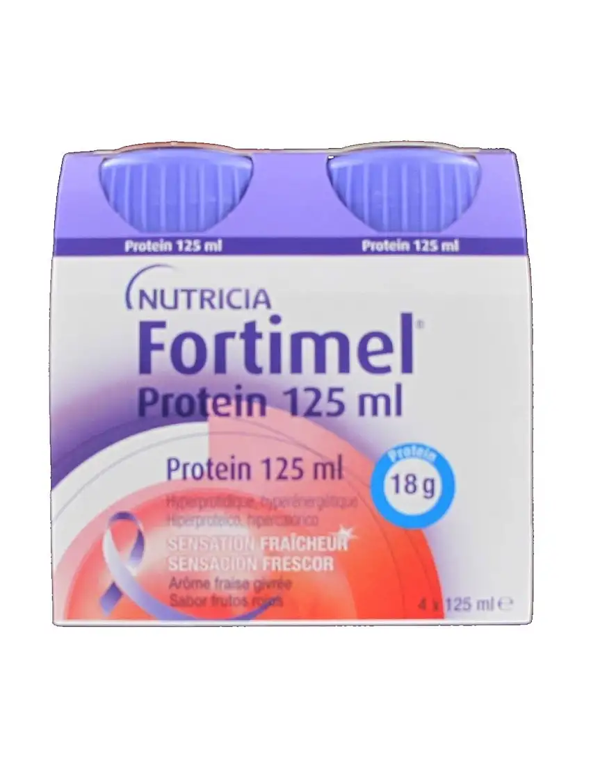 Fortimel Protein Sabor Frutos rojos 4 x 125ml