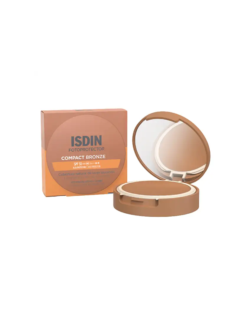 Fotoprotector Isdin Compact Spf-50+ Maquillaje Bronze