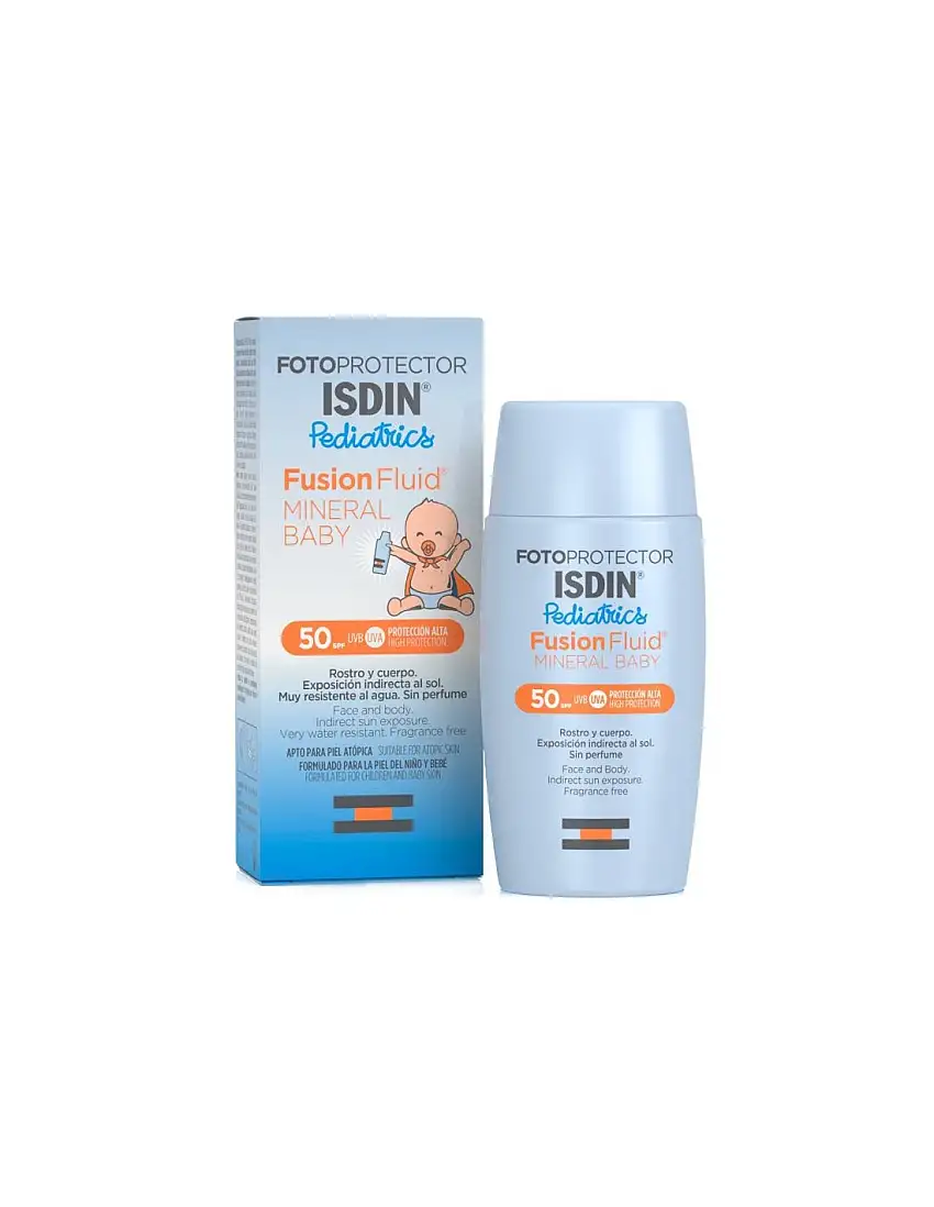 Fotoprotector Isdin Spf-50+ Fusion Fluid Mineral Pediatics baby