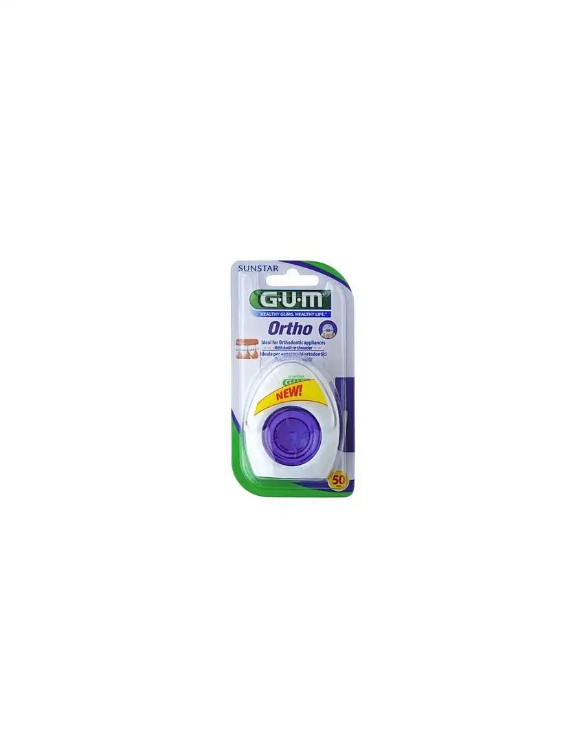 Gum Ortho Floss Sin Cera Ortodoncias Seda Dental