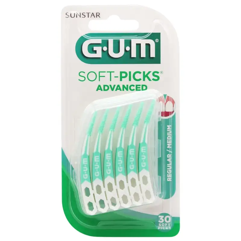 Gum soft picks advanced 650 regular 30 uds