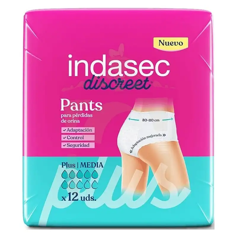 Indasec Discreet Pants Plus talla M 12 uds