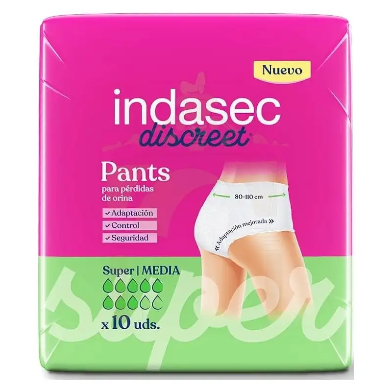 Indasec Discreet Pants Super talla M 10 uds