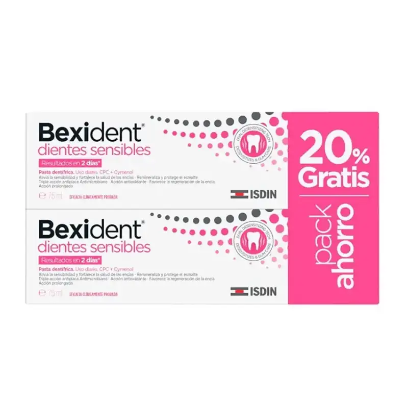 Isdin Bexident pasta duplo dientes sensibles 75ml