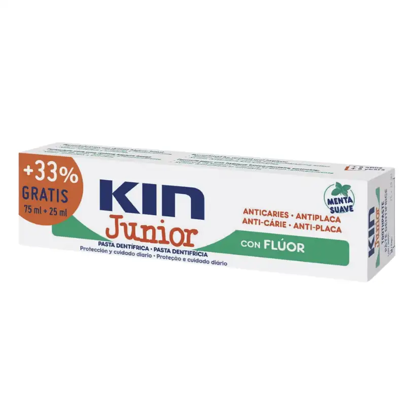 Kin junior pasta menta suave 75ml