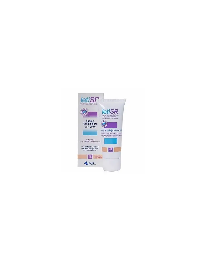 Leti Sr Crema Antirojeces Con Color