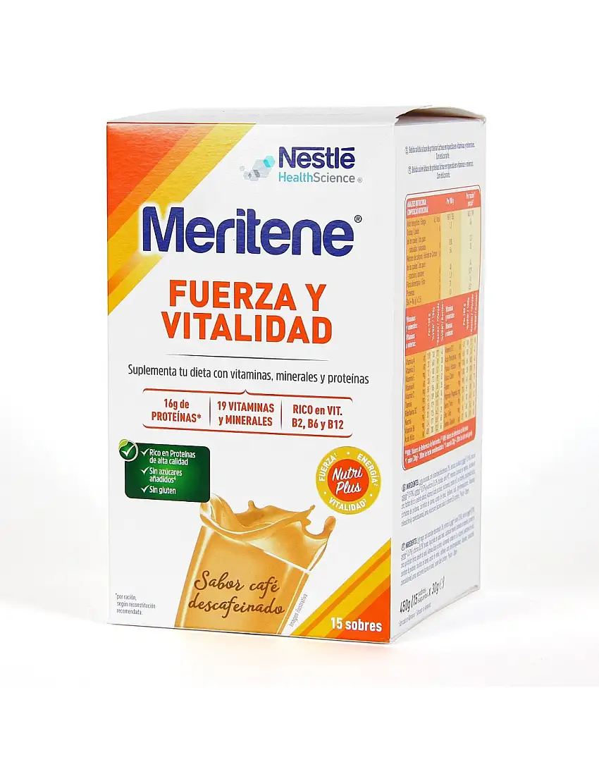 Meritene 30 G 15 Sobres Cafe Descafeinado