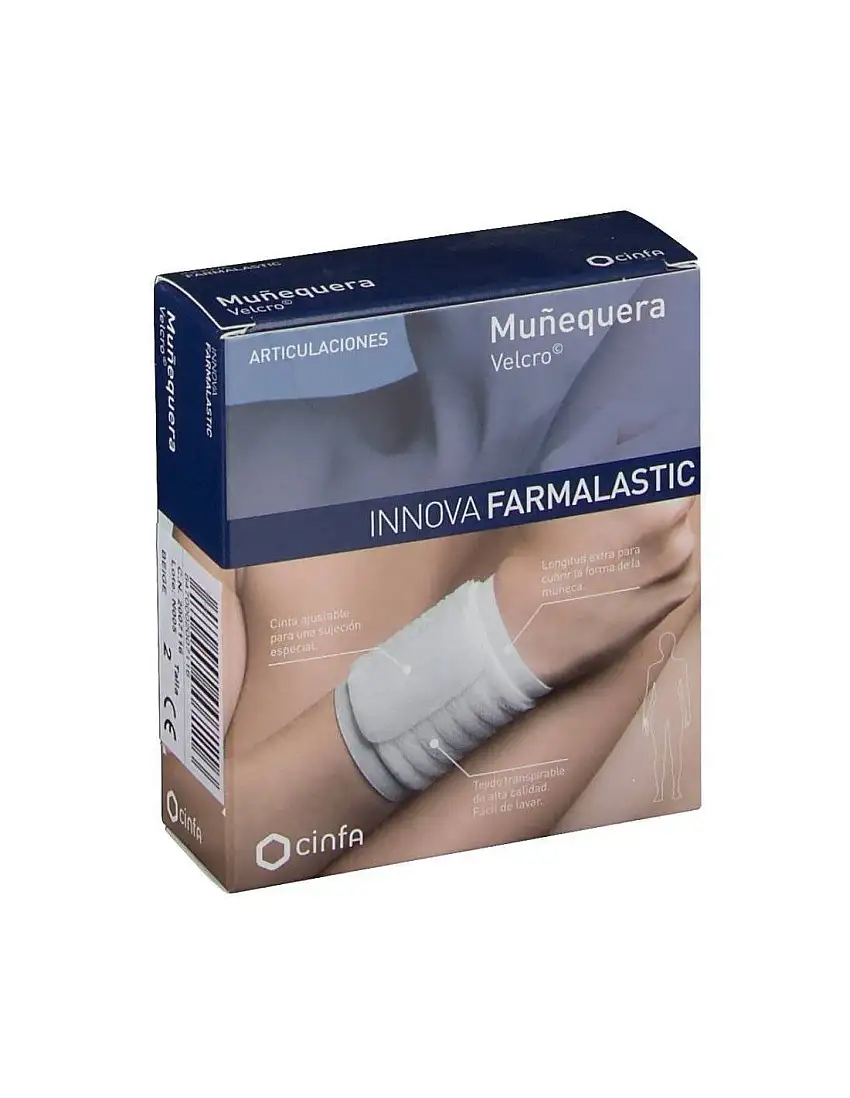 Muñequera Innova Velcro Beige T - Gde Egde - Farmalastic