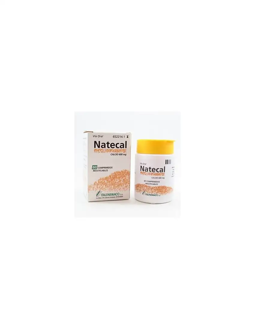Natecal 1500 Mg (600 Mg Ca) 60 Comprimidos Masticables