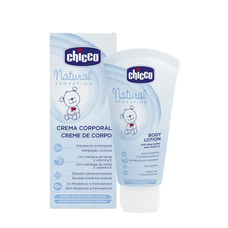 Natural sensation crema corporal chicco 150 ml