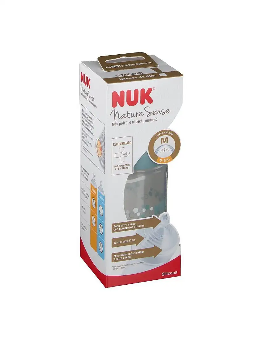 Nuk Biberon Nature Sense Silicona 1m 260 ml