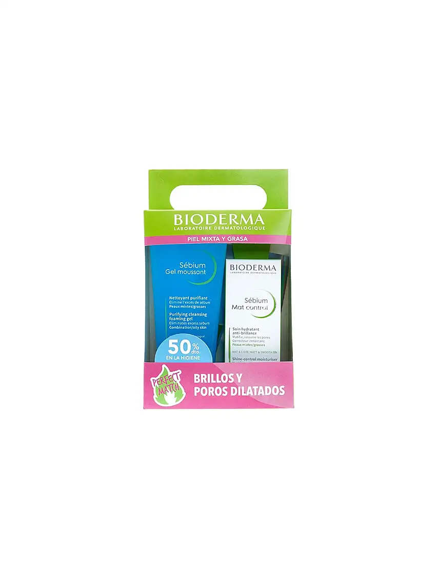 PACK SEBIUM GEL MOUSSANT 200ML+SEBIUM MAT CONTROL