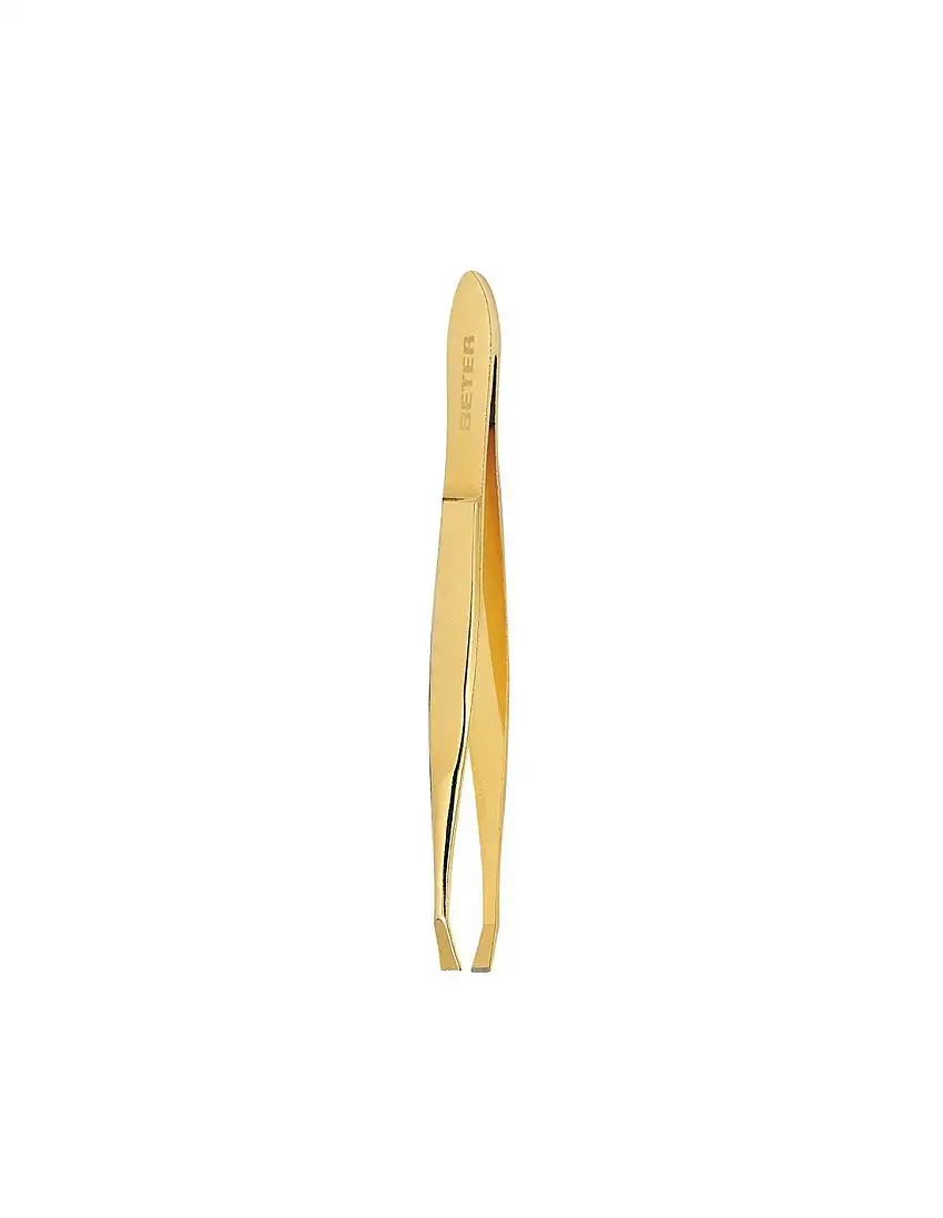 Pinzas Depilar Beter P Cangrejo Dorada 9.3 Cm