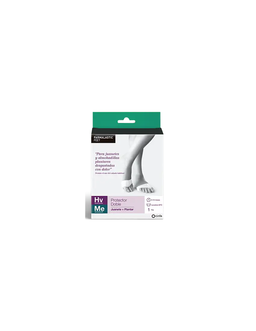 Protector Doble Juanete + Plantar Farmalastic Fe