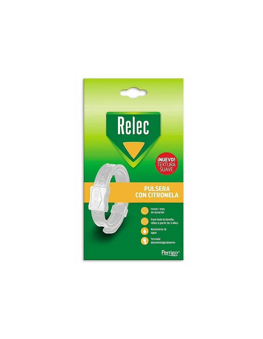 Relec Pulsera antimosquitos blanca