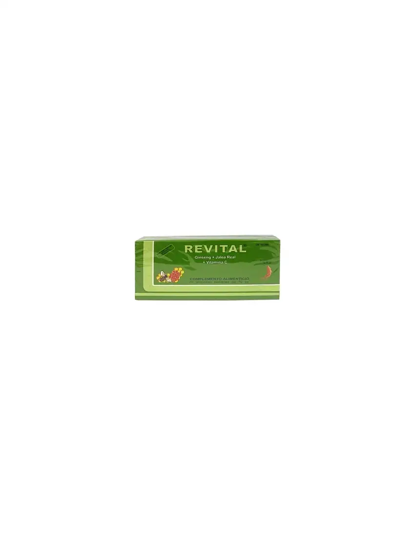 Revital Gins+Jalea+Vit C 20 Amp Beb