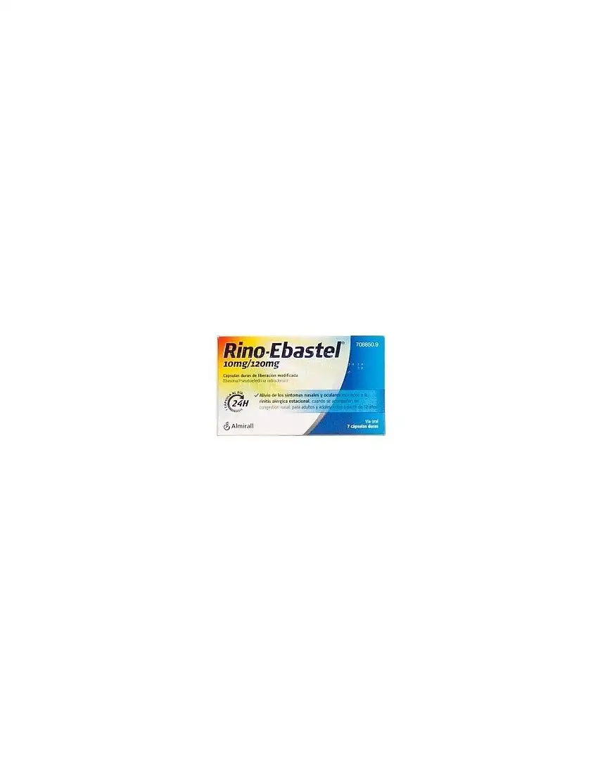 Rino Ebastel 10/120 Mg 7 Capsulas