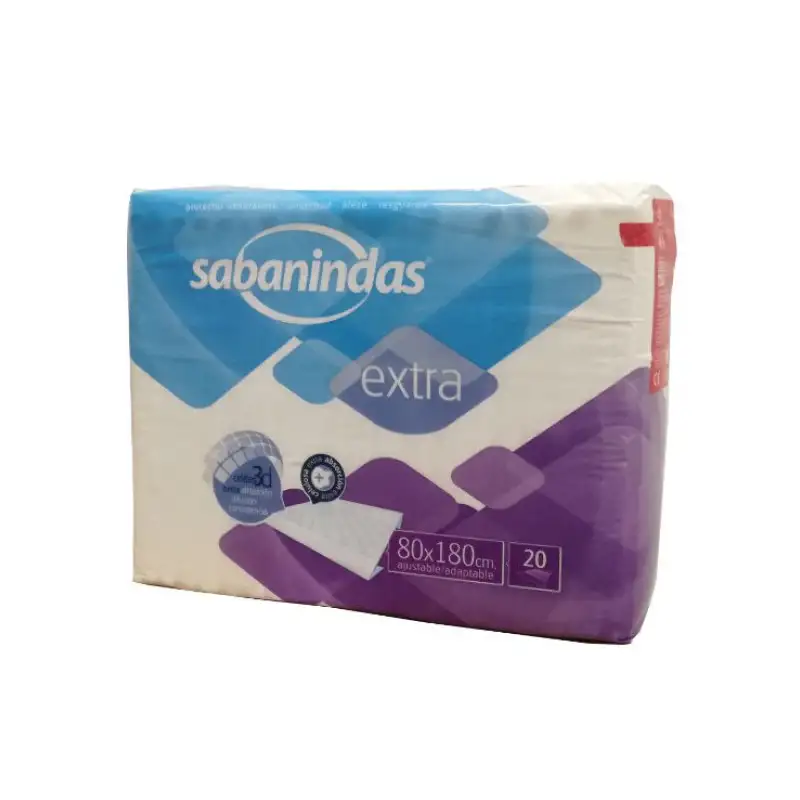 Sabanindas protector extra 80x180 20 uds