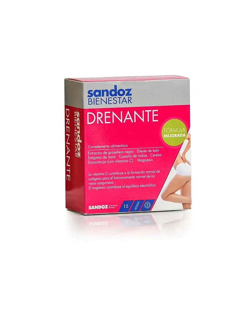 Sandoz Bienestar Drenante 15 Ampollas