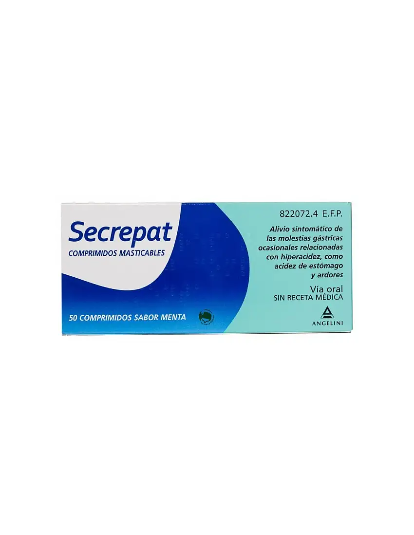 Secrepat 50 Comprimidos Masticables Sabor Menta