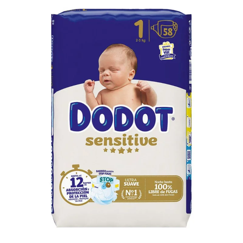 Sensitive Pañales Talla 1 58U