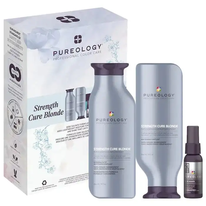 Kit para fortalecer el cabello rubio primaveral