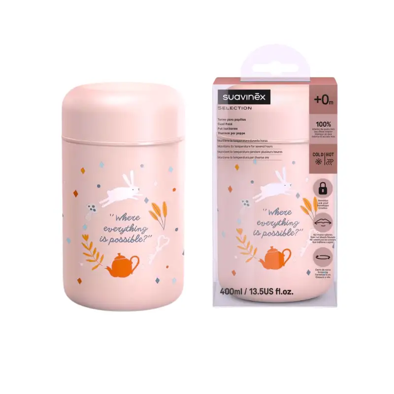 Suavinex termo para papillas niña 400 ml