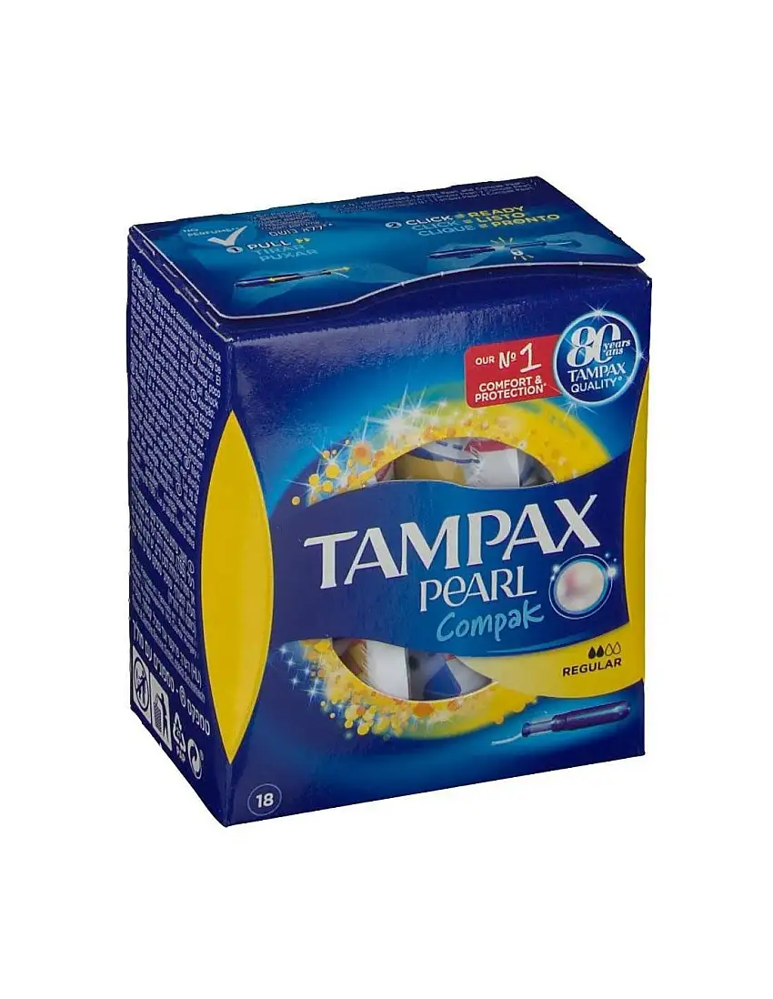 Tampax Compak Pearl Regular 18 Tampones