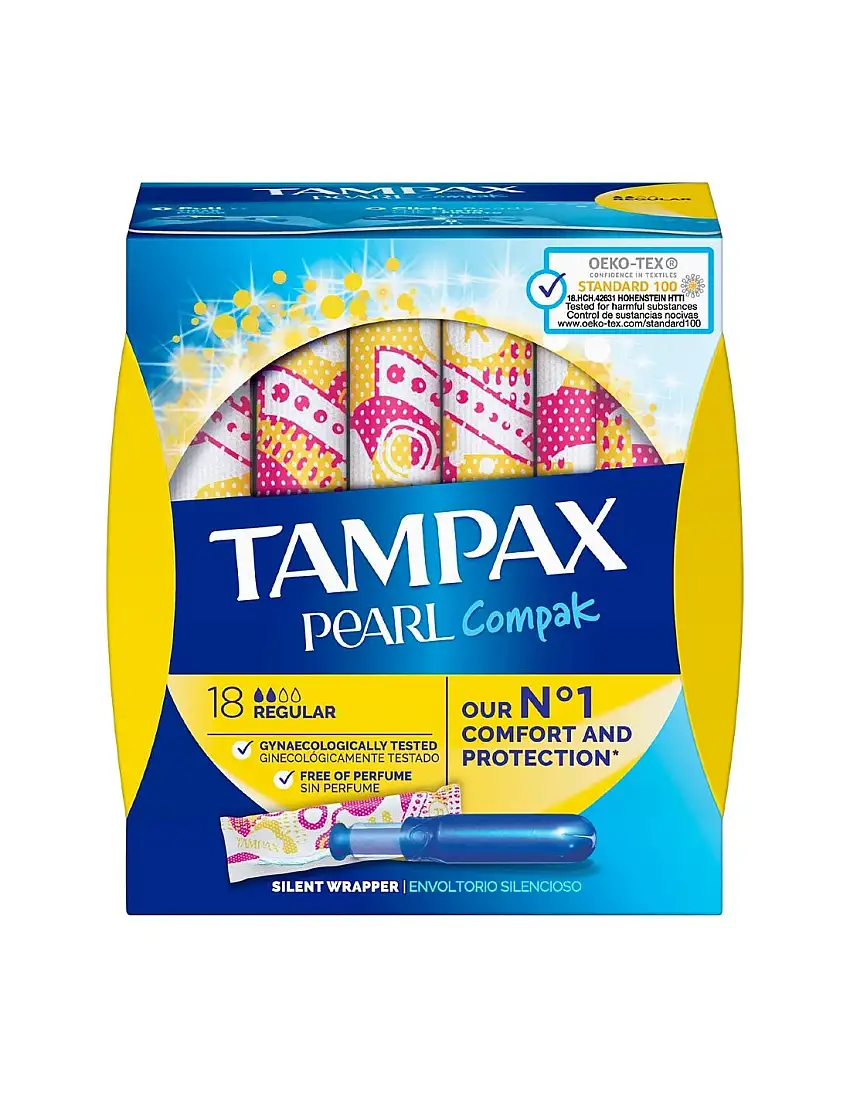 Tampax Compack Pearl Regular 18 U