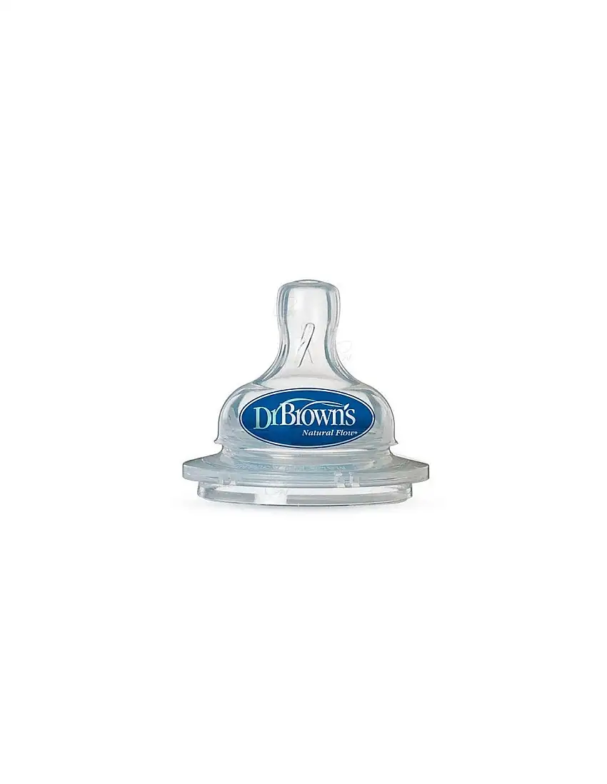 Tetina Browns Sil 3-6M Std 2U