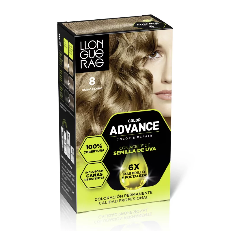 Tinte Color Advance 8 Rubio Claro