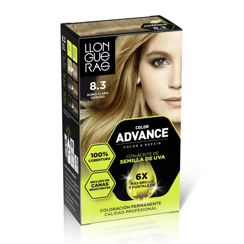 Tinte Color Advance 8,3 Rubio Claro Dorado