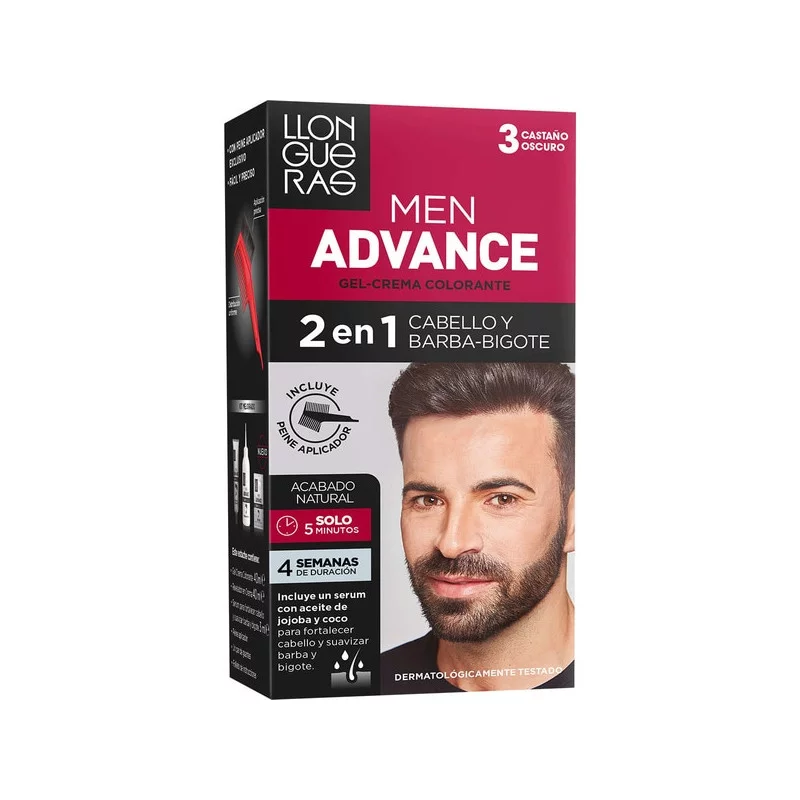 Tinte Men Advance 3 Castaño Oscuro