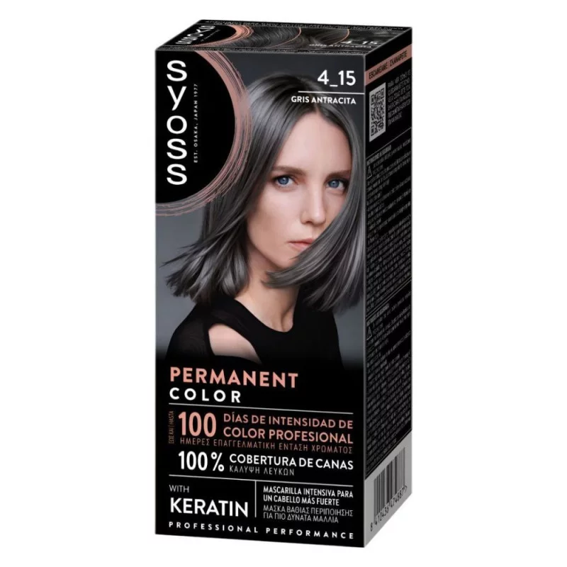 Tinte Permanente Gris Antracita 4.15