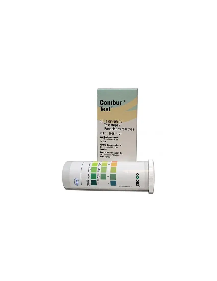 Tira Reactiva Combur- 3 Test Ph Pr- Glucosa) 50
