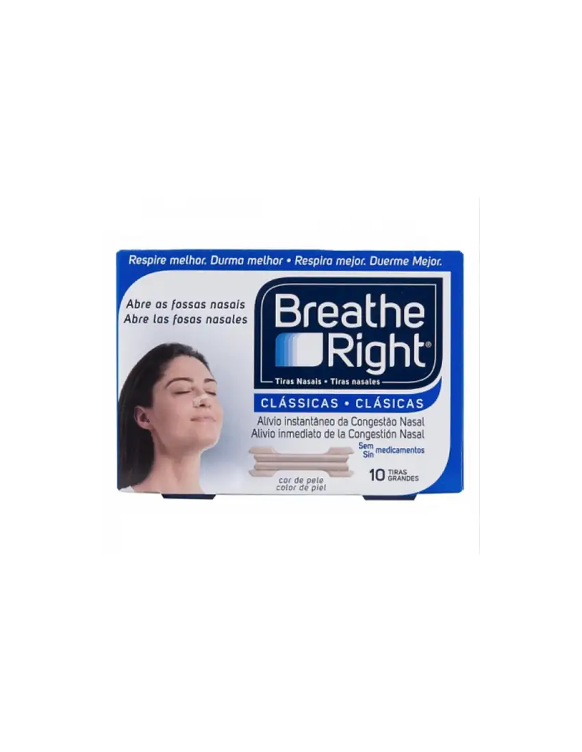Tiras Nasal Breath Right Gde 10 Un