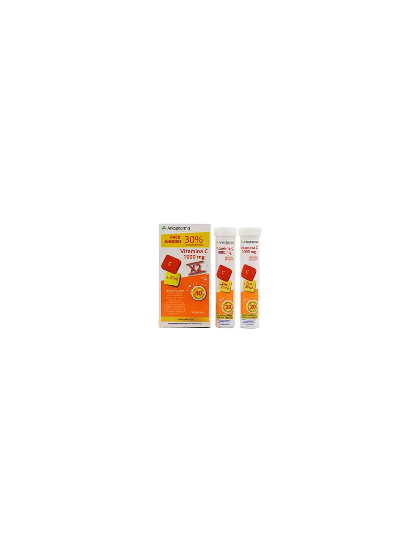 TRIPLO ARKOPHARMA VITAMINA C + D3 1000 20 COMP