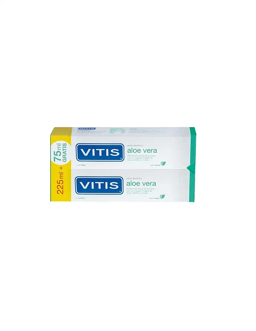Vitis Aloe Vera Pasta Dentifrica Menta 2x150ml