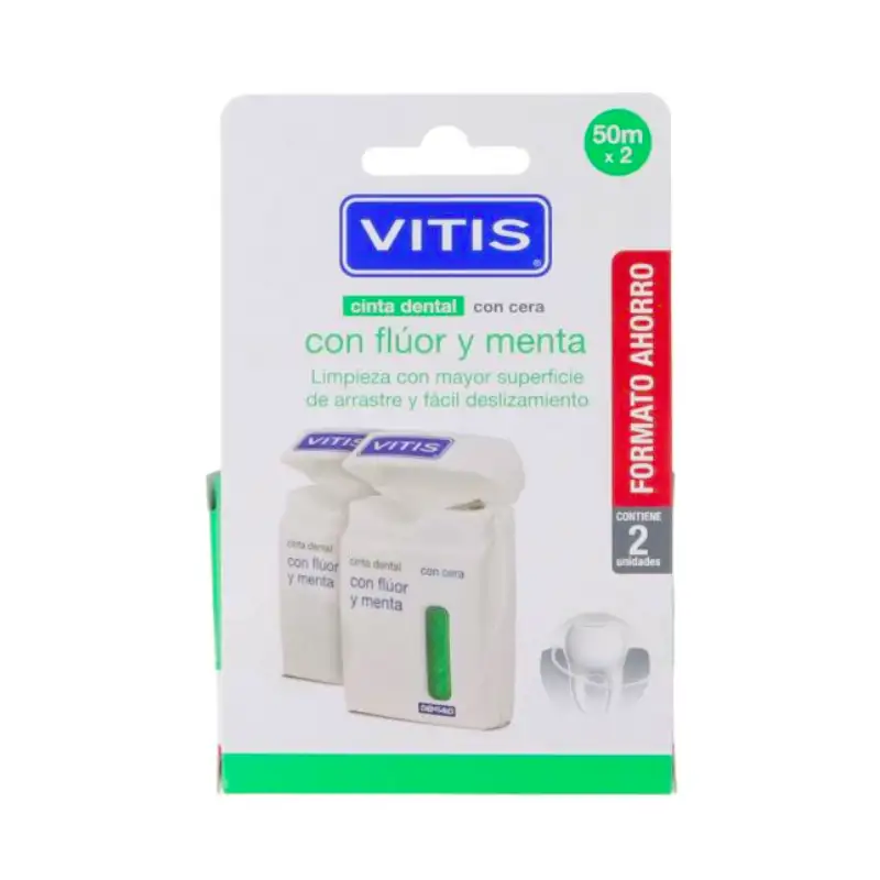 Vitis duplo cinta flúor y menta con cera