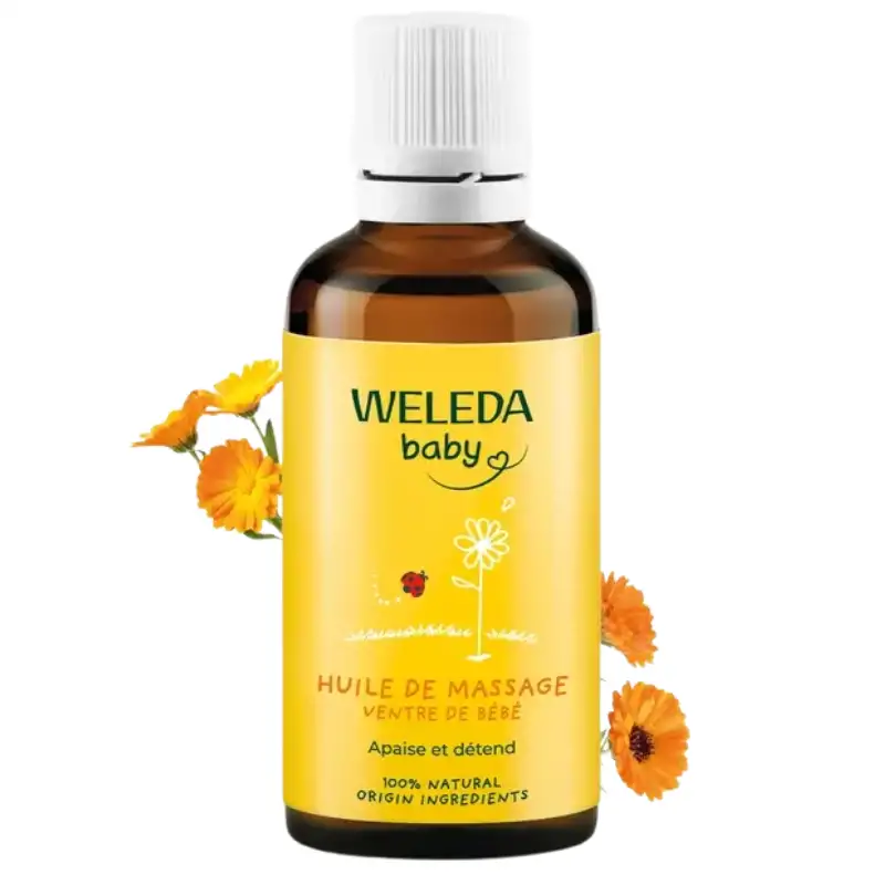 Weleda aceite de masaje tripita del bebe