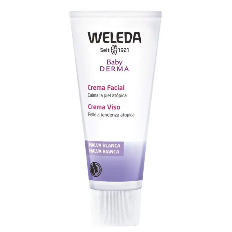 Weleda crema facial malva blanca